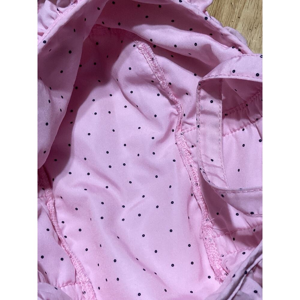 Cabbage Patch Cloth Baby Doll Carrier Double Handles Pink and black Polka Dots - Picture 5 of 7